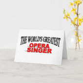 Carte Le plus grand chanteur d'opéra du monde (Fleur jaune)