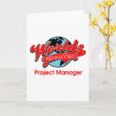 Carte Le plus grand chef de projet du monde (Fleur jaune)