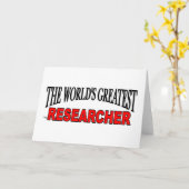 Carte Le plus grand chercheur du monde (Fleur jaune)