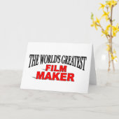 Carte Le plus grand cinéaste du monde (Fleur jaune)