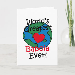 Carte Le plus grand coeur de Babcia du monde
