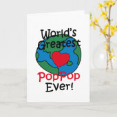 Carte Le plus grand coeur pop pop du monde (Fleur jaune)