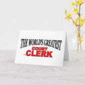 Carte Le plus grand commis de cour du monde (Fleur jaune)