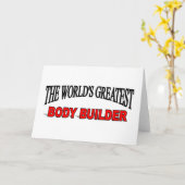 Carte Le plus grand constructeur de corps au monde (Fleur jaune)