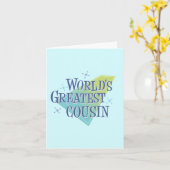 Carte Le plus grand cousin du monde (Fleur jaune)