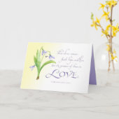 Carte Le plus grand de ceux-ci est l'amour (Fleur jaune)