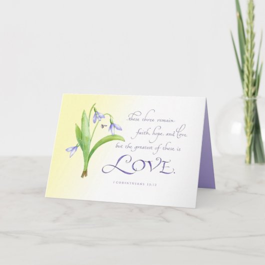 Carte Le plus grand de ceux-ci est l'amour (Devant)