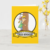 CARTE LE PLUS GRAND DESSIN D'ARBRE HUGGER (Fleur jaune)