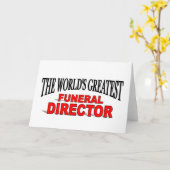 Carte Le plus grand directeur funéraire du monde (Fleur jaune)