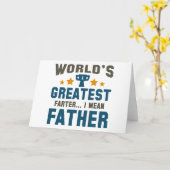 Carte Le plus grand Farter du monde (Fleur jaune)