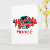 Carte Le plus grand fiancé du monde (Fleur jaune)