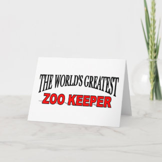 Carte Le plus grand gardien de zoo au monde