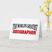 Carte Le plus grand géographe du monde (Fleur jaune)