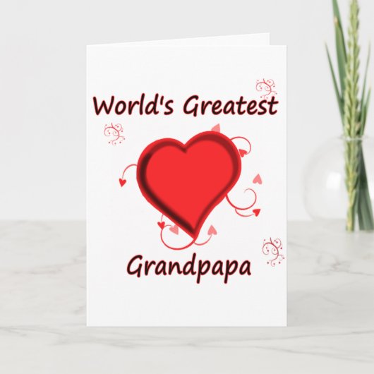 Carte Le plus grand grand-père du monde (Devant)