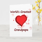 Carte Le plus grand grand-père du monde (Fleur jaune)