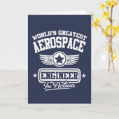 Carte Le plus grand ingénieur aérospatial du monde (Fleur jaune)