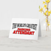 Carte Le plus grand intendant de stationnement du monde (Fleur jaune)