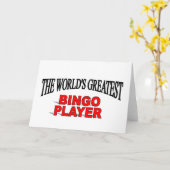 Carte Le plus grand joueur du bingo-test du monde (Fleur jaune)