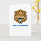 Carte Le plus grand lion (Fleur jaune)