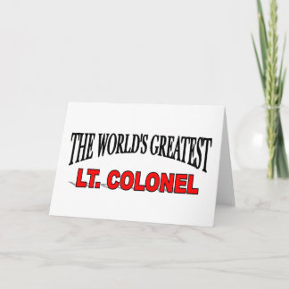 Carte Le plus grand lt le colonel du monde