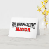 Carte Le plus grand maire du monde (Fleur jaune)