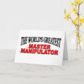Carte Le plus grand maître manipulateur du monde (Fleur jaune)