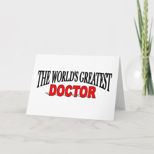 Carte Le plus grand médecin du monde (Devant)