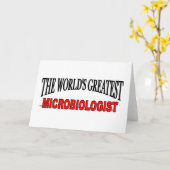 Carte Le plus grand microbiologiste au monde (Fleur jaune)