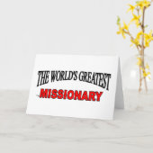Carte Le plus grand missionnaire du monde (Fleur jaune)