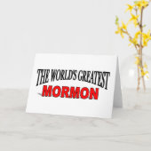 Carte Le plus grand mormon du monde (Fleur jaune)