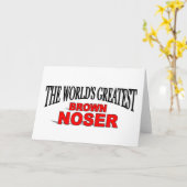 Carte Le plus grand Noser Brown du monde (Fleur jaune)