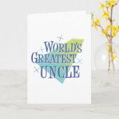 Carte Le plus grand oncle du monde (Fleur jaune)