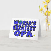Carte Le plus grand Opa du monde (Fleur jaune)