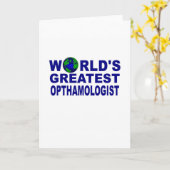 Carte Le plus grand ophtalmologue du monde (Fleur jaune)