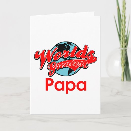 Carte Le plus grand papa du monde (Devant)