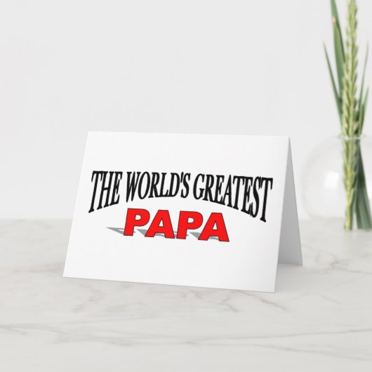 Carte Le plus grand Papa du monde (Devant)