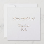 Carte Le plus grand papa du monde Élégant Texte Typograp (Dos)