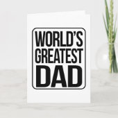 Carte Le plus grand papa du monde - simple et simple (Devant)