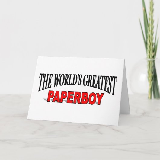 Carte Le plus grand paperboy du monde (Devant)