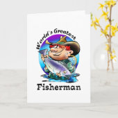 Carte Le plus grand pêcheur du monde (Fleur jaune)