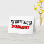 Carte Le plus grand pharmacien du monde (Fleur jaune)