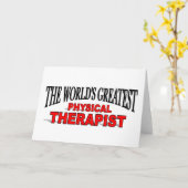 Carte Le plus grand physiothérapeute du monde (Fleur jaune)