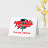 Carte Le plus grand physiothérapeute du monde (Fleur jaune)