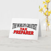 Carte Le plus grand préparateur fiscal au monde (Fleur jaune)