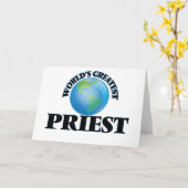 Carte Le plus grand prêtre du monde (Fleur jaune)