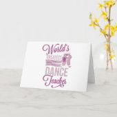 Carte Le plus grand professeur de danse du monde (Fleur jaune)