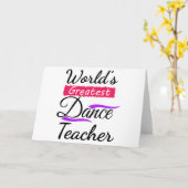 Carte Le plus grand professeur de danse du monde (Fleur jaune)