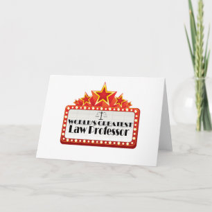 Carte Le plus grand professeur de Droit du monde