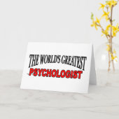 Carte Le plus grand psychologue du monde (Fleur jaune)