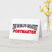 Carte Le plus grand receveur des postes du monde (Fleur jaune)